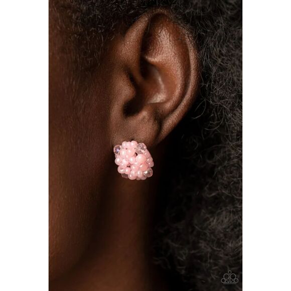 Bunches of Bubbly Pink Earrings (179) - Picture 1 of 3